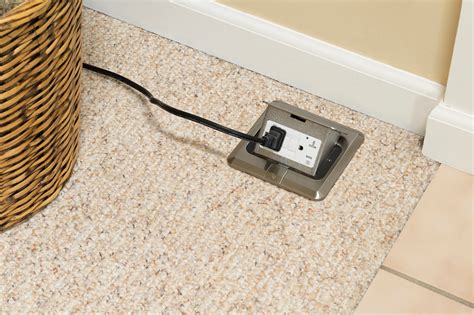 floor box network and electrical|residential floor outlet box.